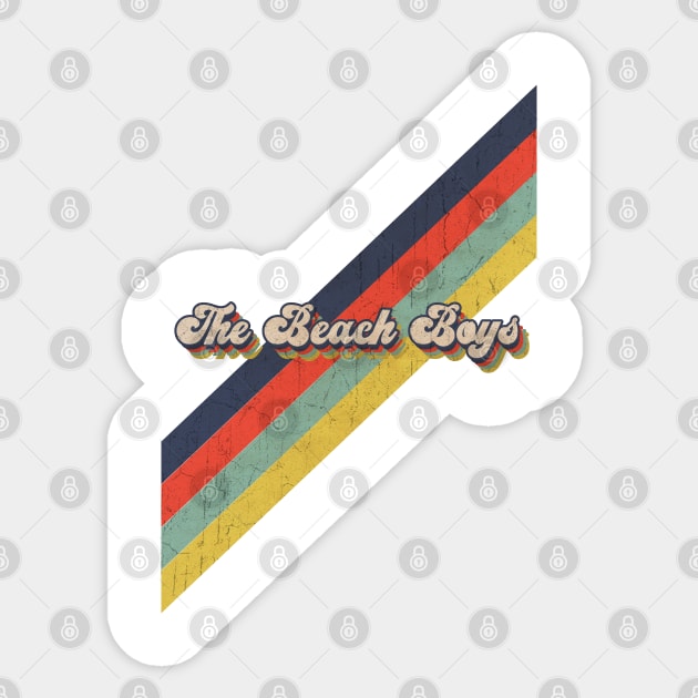 retro vintage color The Beach Boys Sticker by HarryMarket